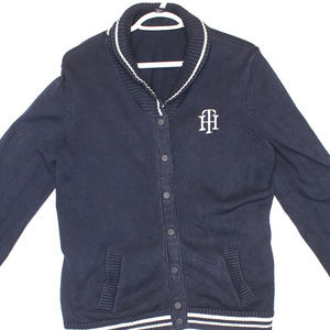 Tommy Hilfiger Navy Blue Varsity Sweater Blue